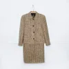 hugo boss wool-blend tweed skirt suit sold by Good Market Thrift Store
