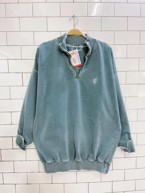 vintage ash city lighthouse 1/4 zip cottage sweatshirt sold by Good Market Thrift Store