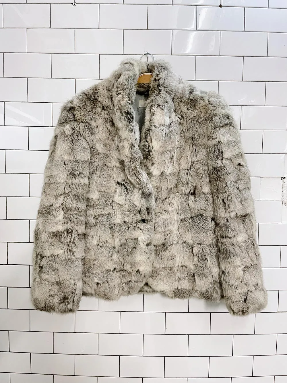 vintage 80s lapin rabbit fur short coat sold by Good Market Thrift Store