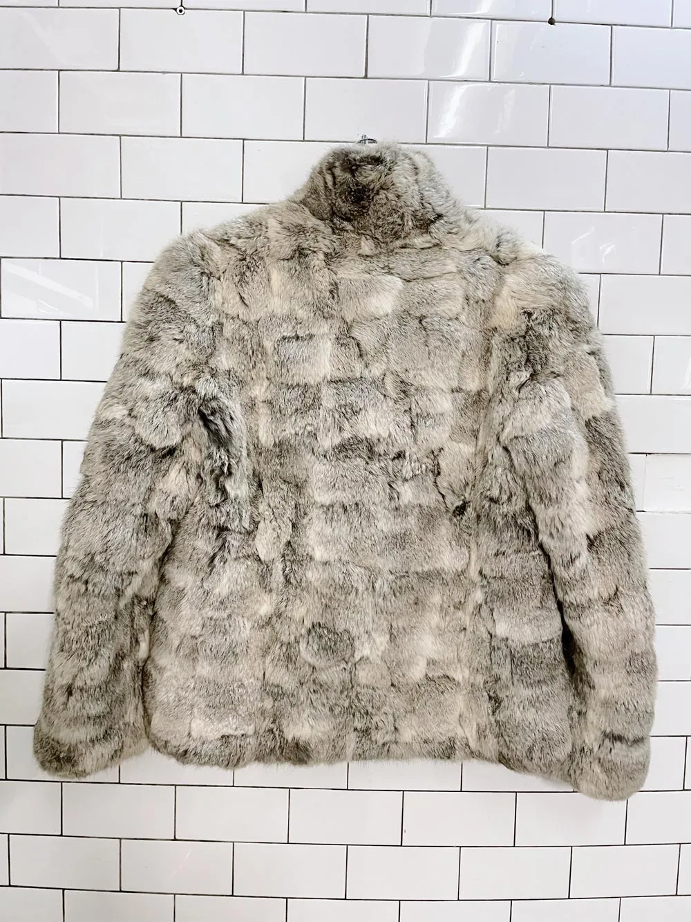 vintage 80s lapin rabbit fur short coat sold by Good Market Thrift Store product image thumbnail 4