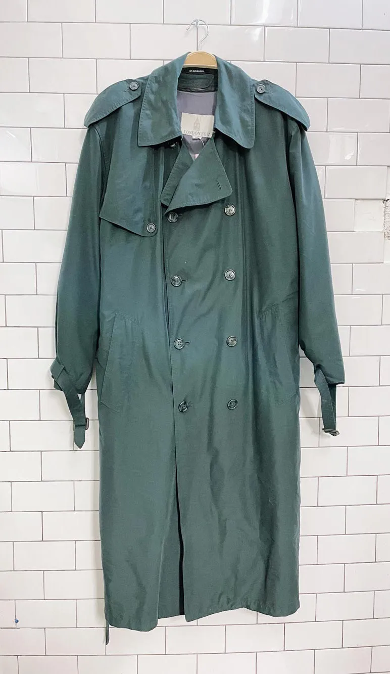 vintage london fog wool lined soft trench coat sold by Good Market Thrift Store product image thumbnail 3