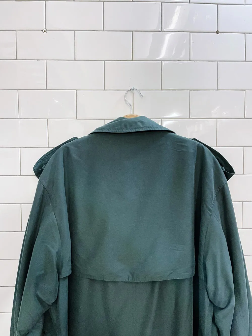 vintage london fog wool lined soft trench coat sold by Good Market Thrift Store product image thumbnail 2