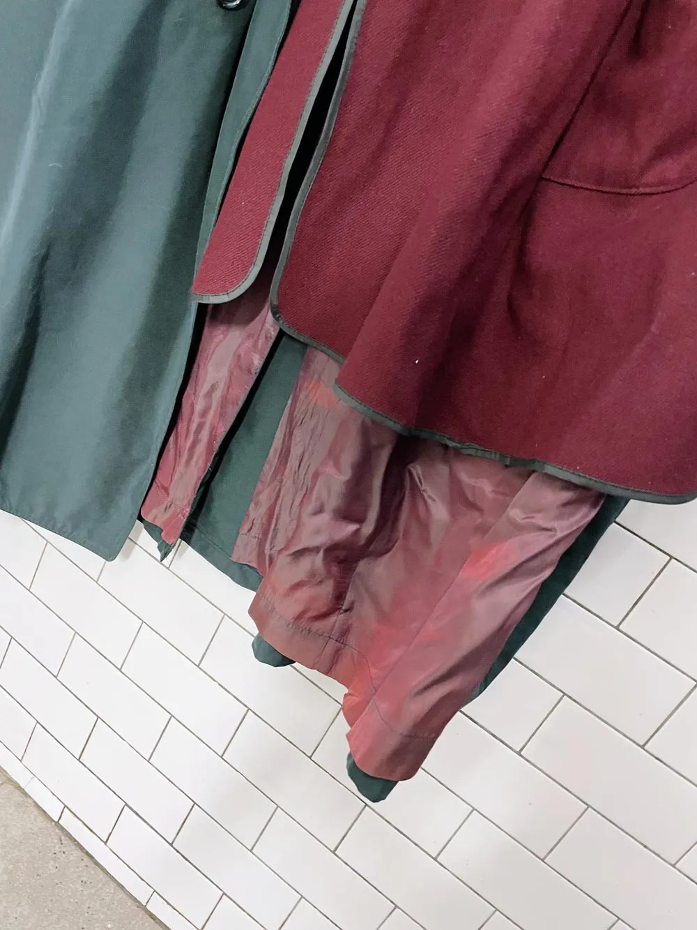 vintage london fog wool lined soft trench coat sold by Good Market Thrift Store product image thumbnail 4