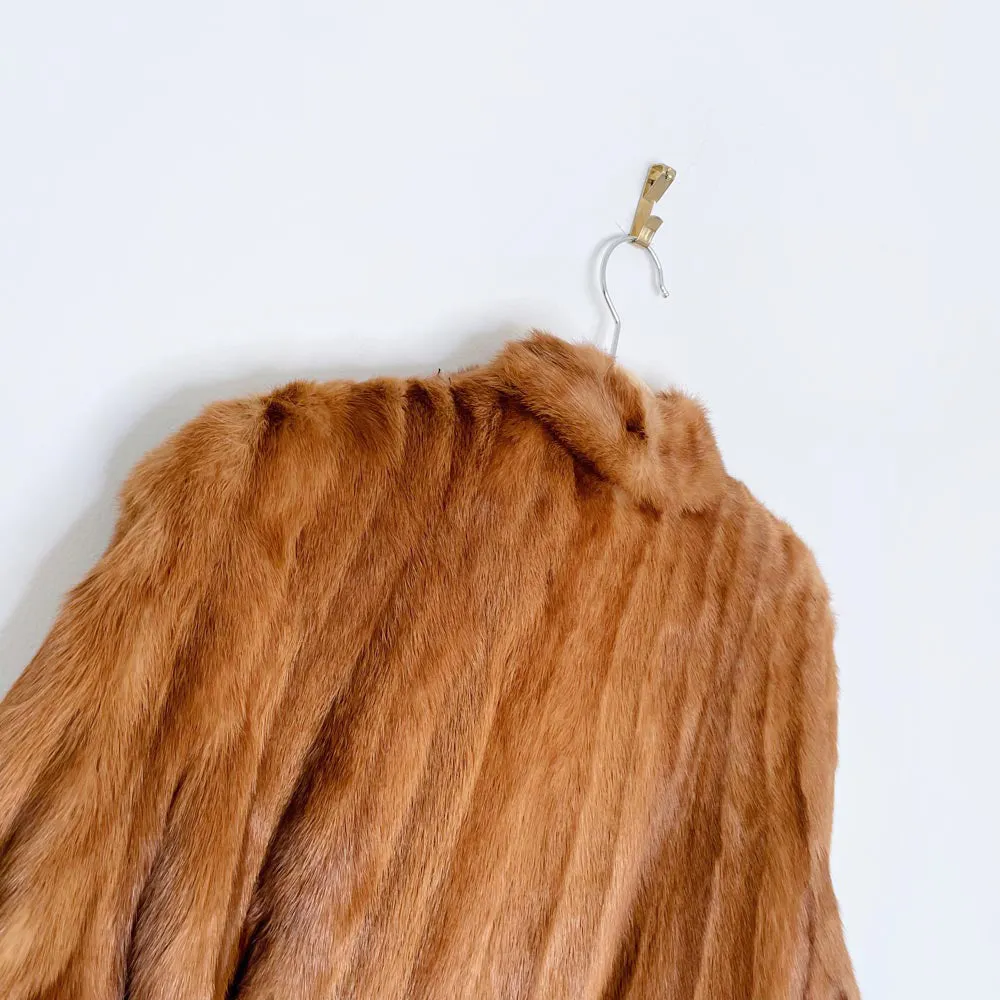 vintage 60s mink princess cut fur coat sold by Good Market Thrift Store product image thumbnail 5