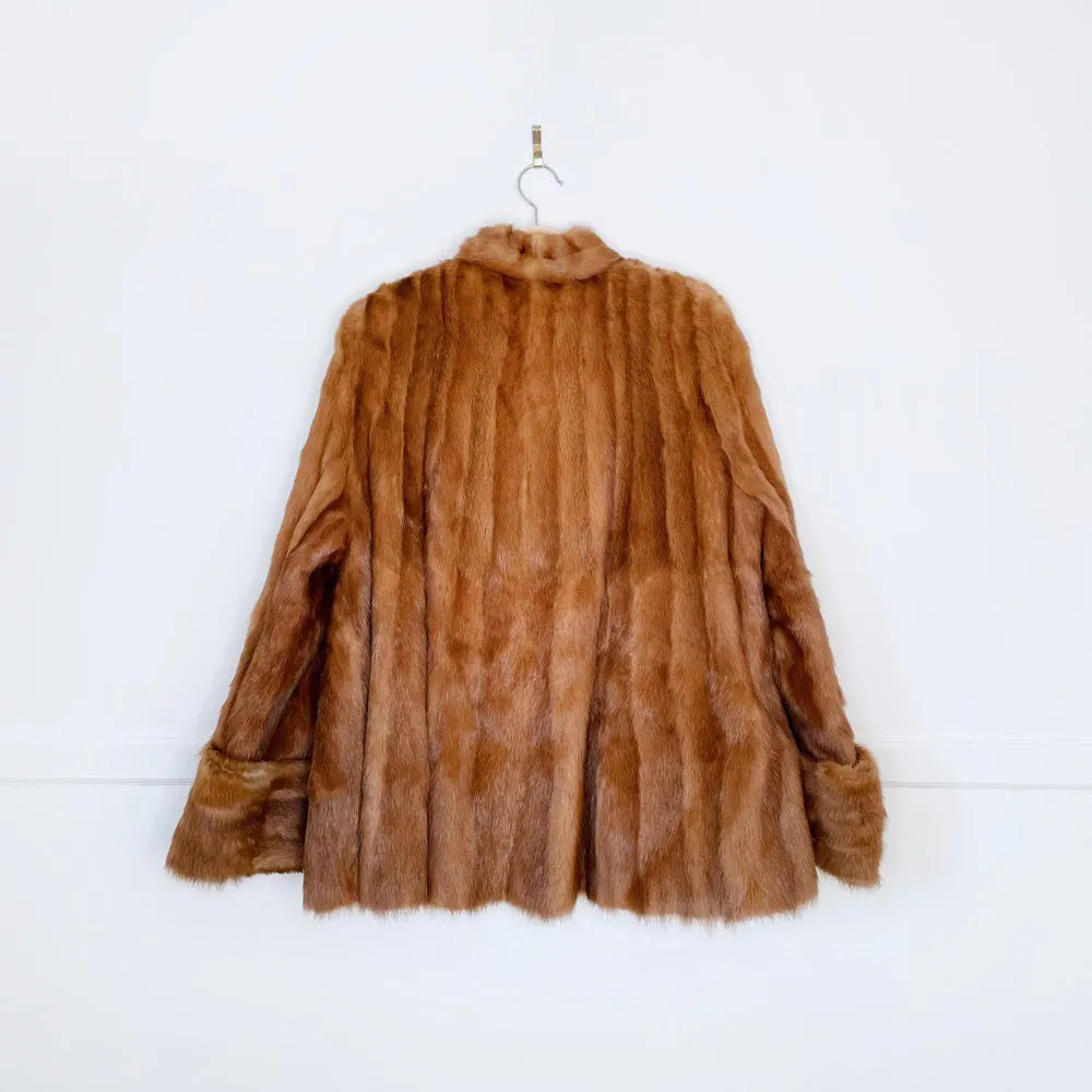 vintage 60s mink princess cut fur coat sold by Good Market Thrift Store product image thumbnail 3