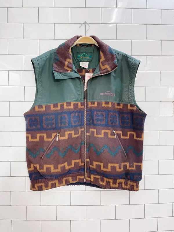 vintage 90s wolverine fleece vest sold by Good Market Thrift Store