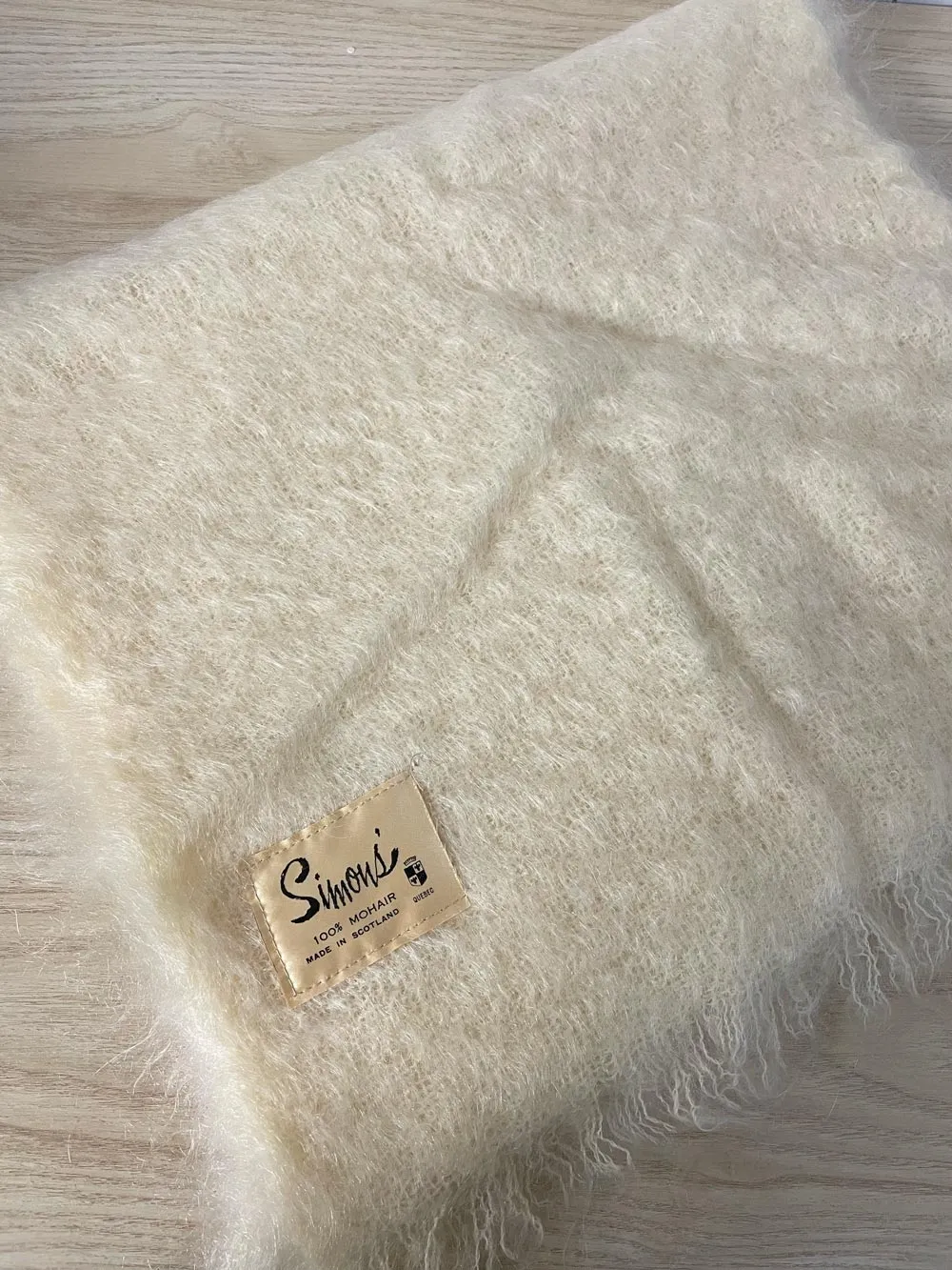 vintage simons scotland soft mohair scarf sold by Good Market Thrift Store