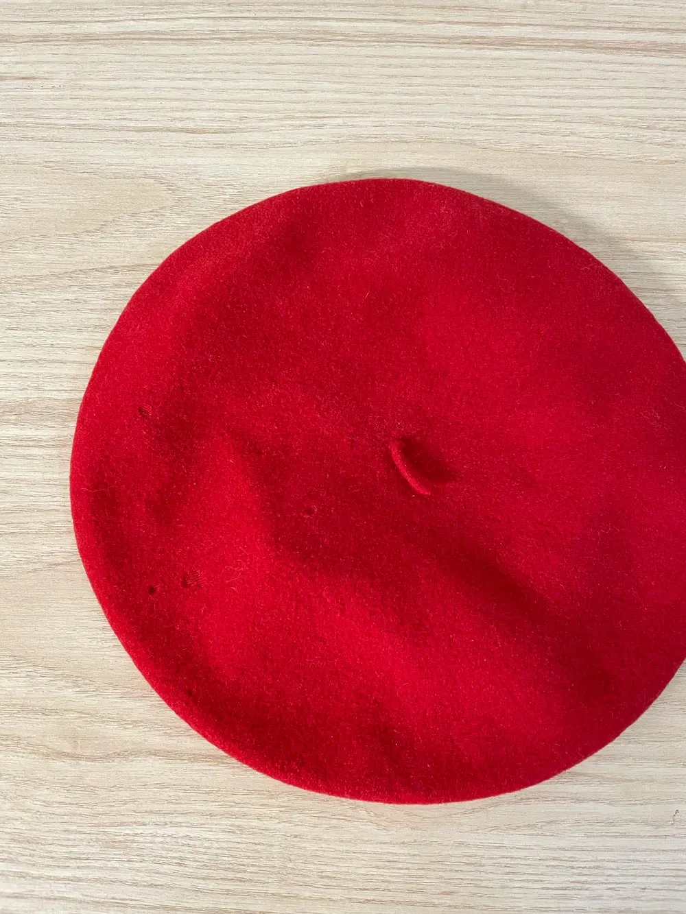 vintage 60s mary quant by kangol red wool beret sold by Good Market Thrift Store