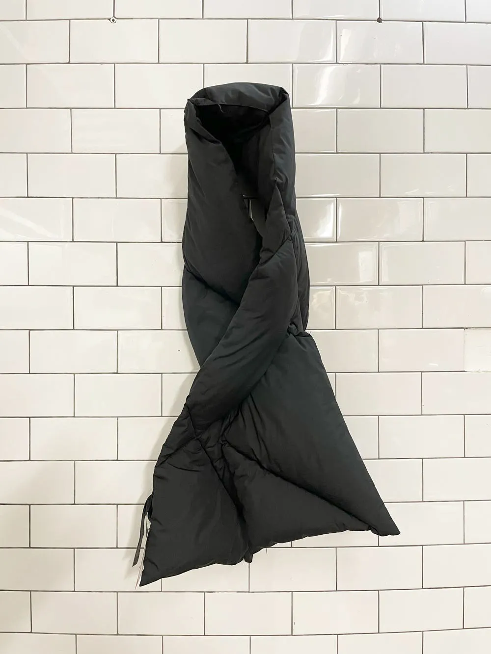 zara black puffer scarf sold by Good Market Thrift Store product image thumbnail 2