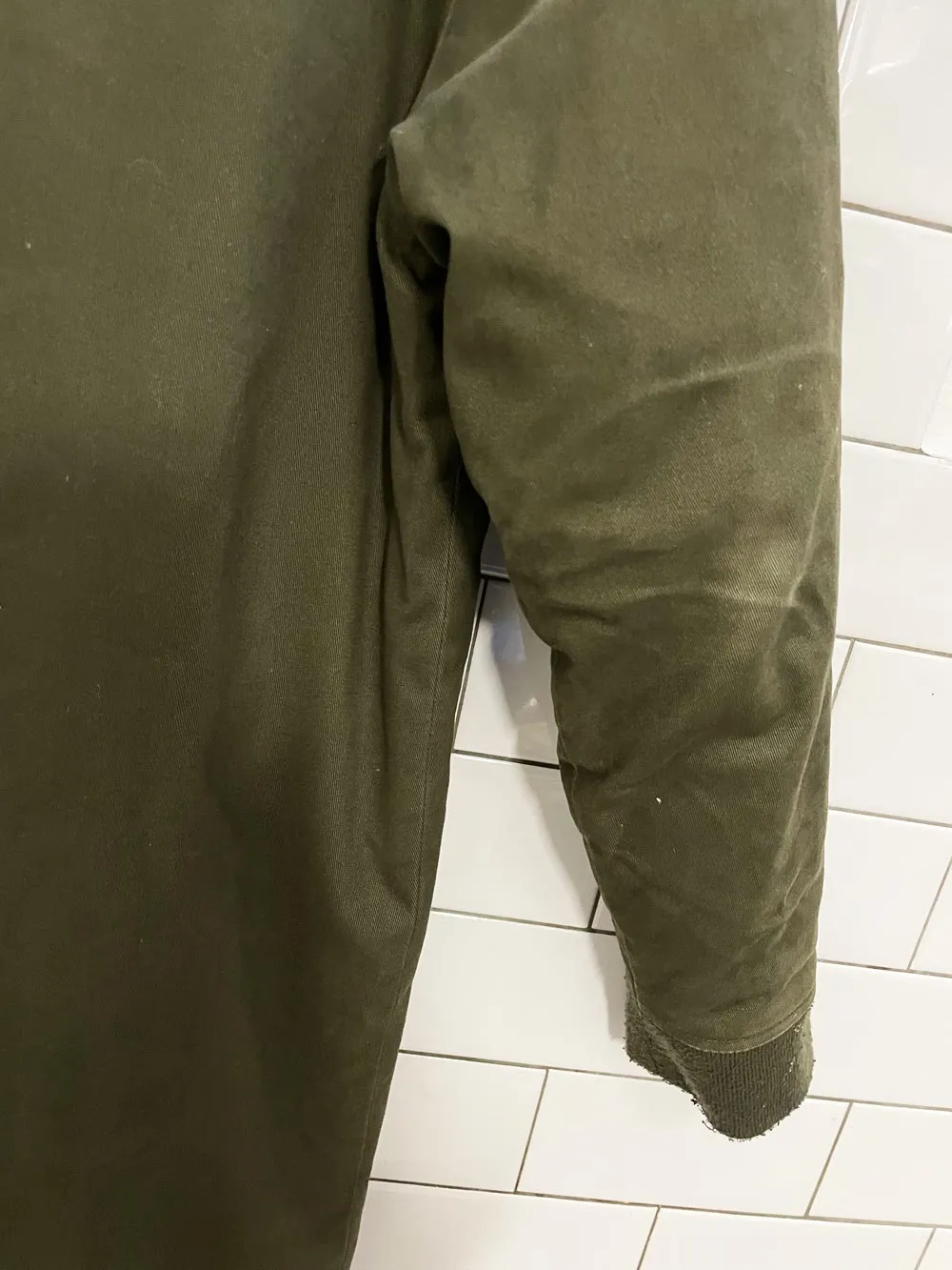 oak + fort maxi bomber jacket sold by Good Market Thrift Store product image thumbnail 4