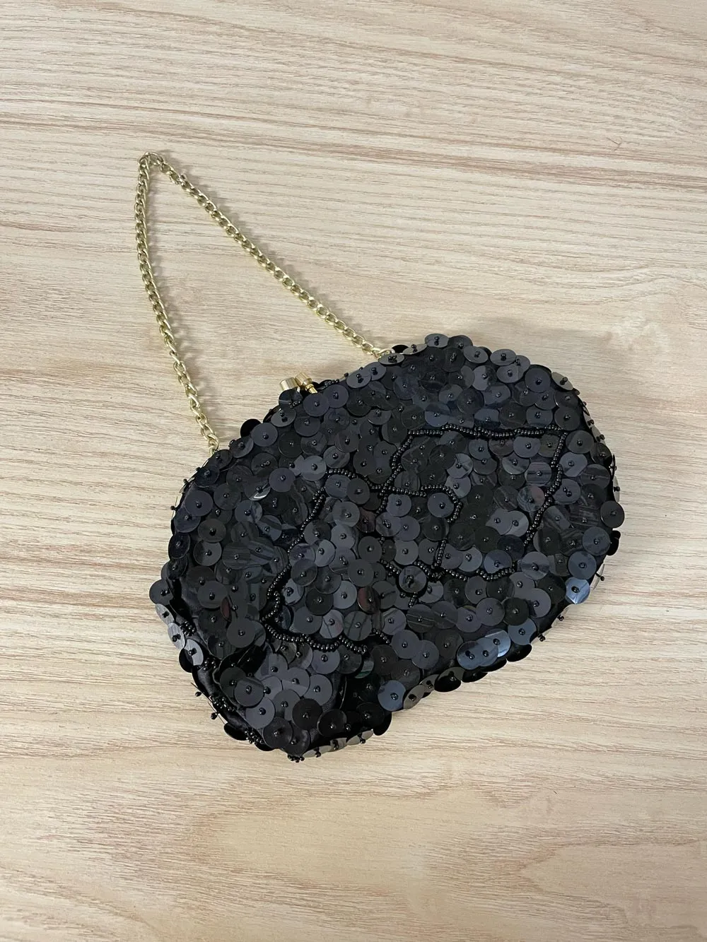 vintage sequin beaded clutch sold by Good Market Thrift Store