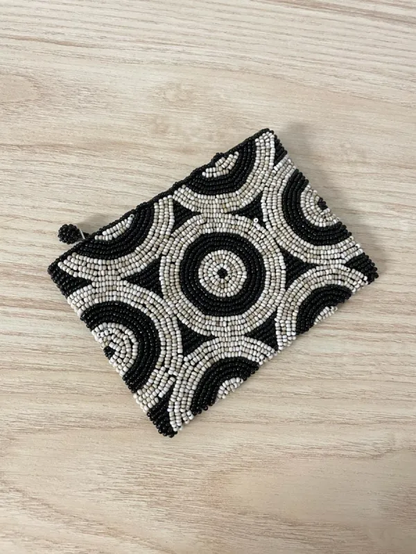 beaded zipper pouch wallet sold by Good Market Thrift Store