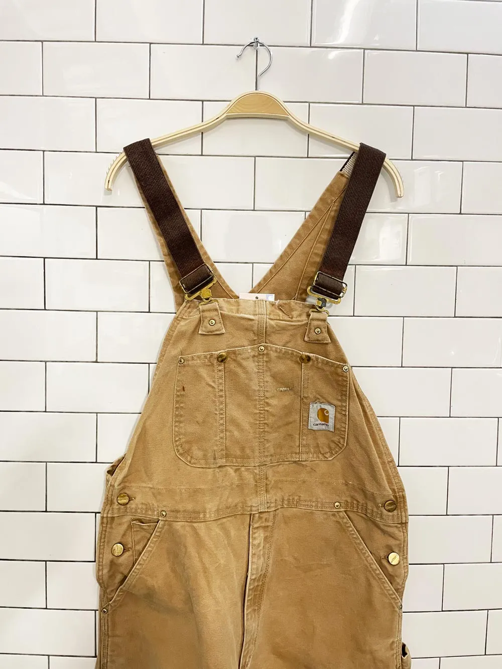 vintage 00s carhartt double knee overalls sold by Good Market Thrift Store