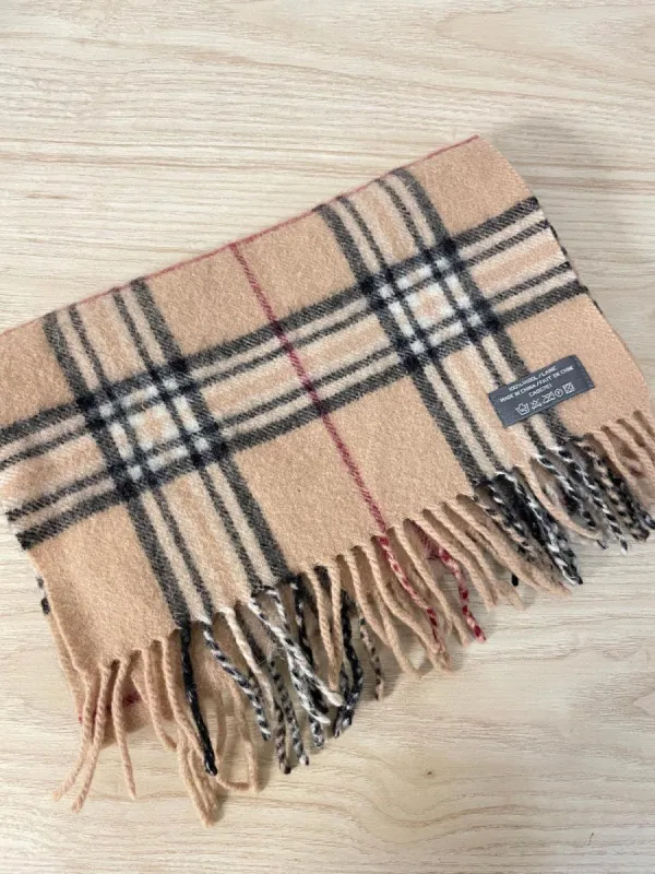 vintage 100% wool nova check scarf sold by Good Market Thrift Store