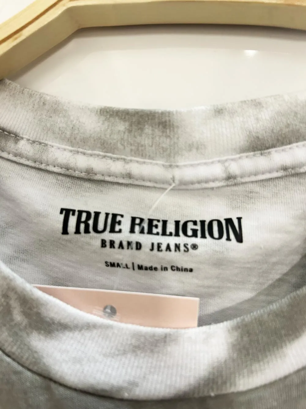 y2k true religion tie dye logo tee sold by Good Market Thrift Store product image thumbnail 3