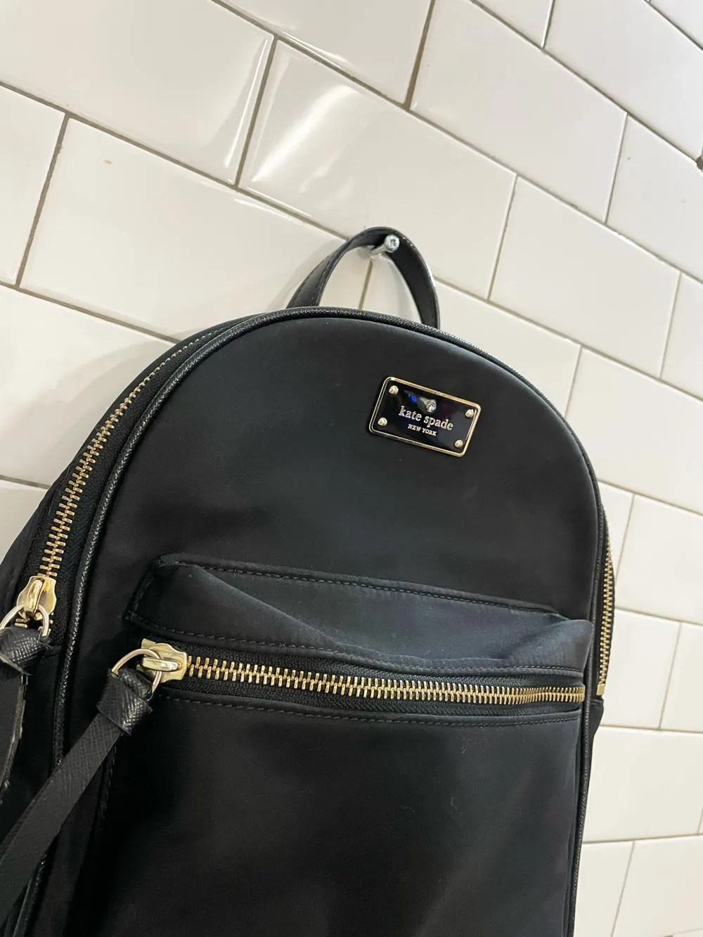 kate spade mini nylon backpack sold by Good Market Thrift Store product image thumbnail 2