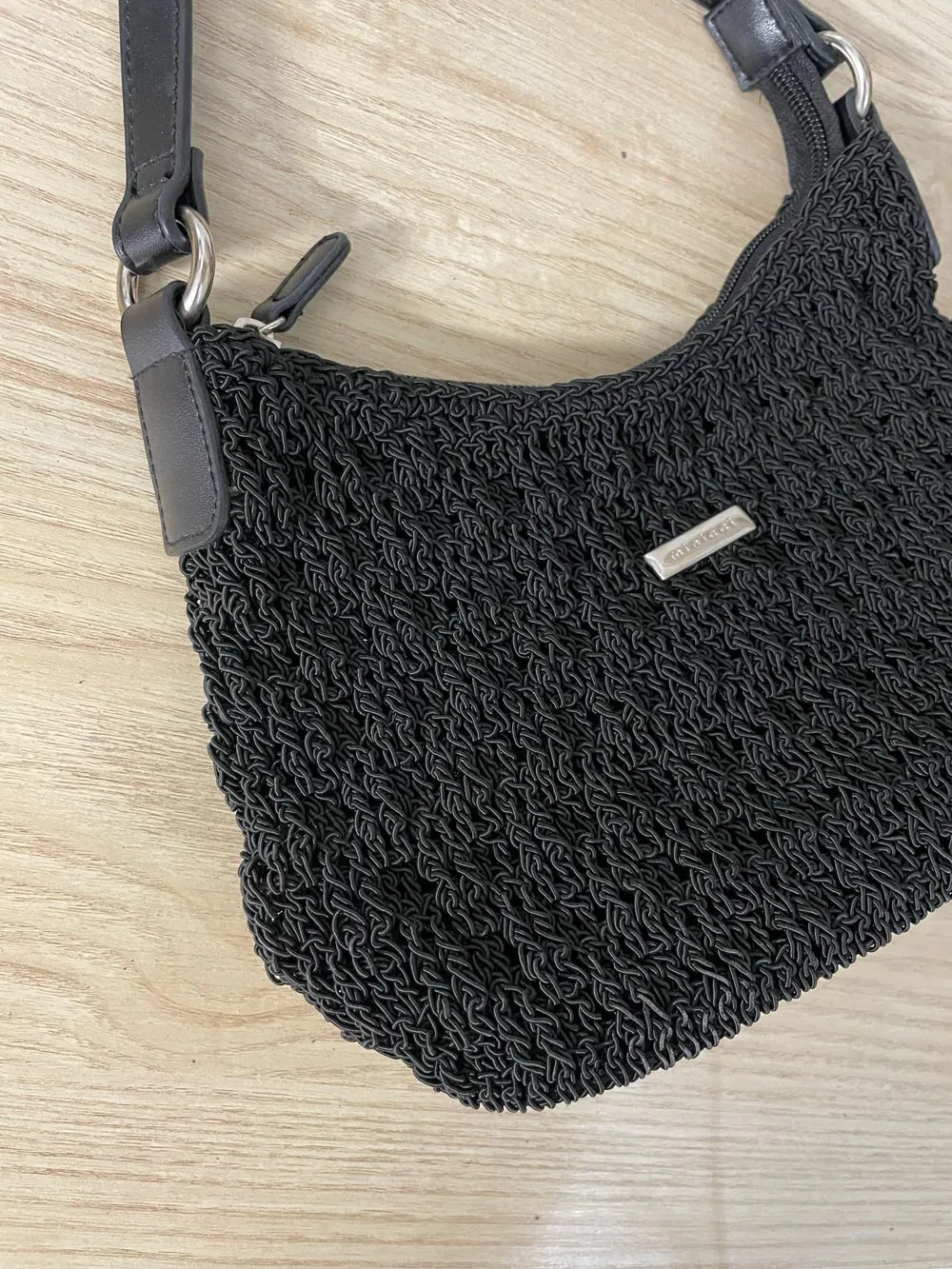 y2k minicci crochet shoulder bag sold by Good Market Thrift Store product image thumbnail 2