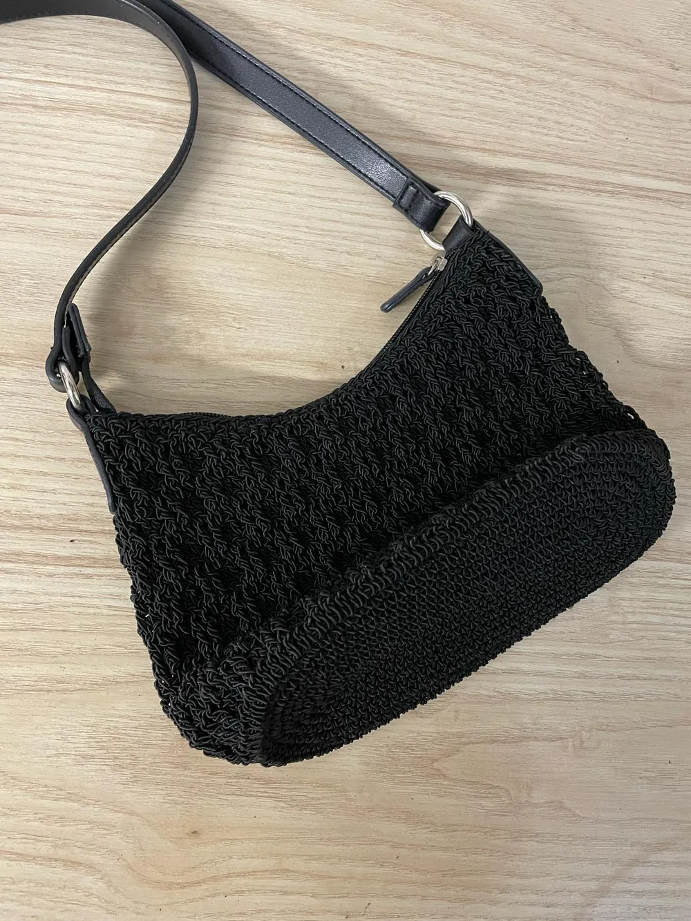 y2k minicci crochet shoulder bag sold by Good Market Thrift Store product image thumbnail 3
