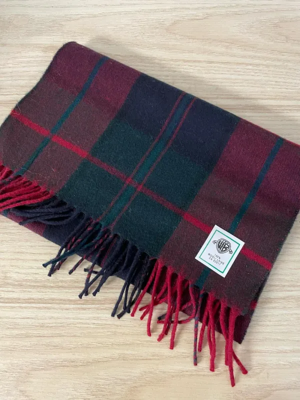 vintage warner bros wool tartan scarf sold by Good Market Thrift Store