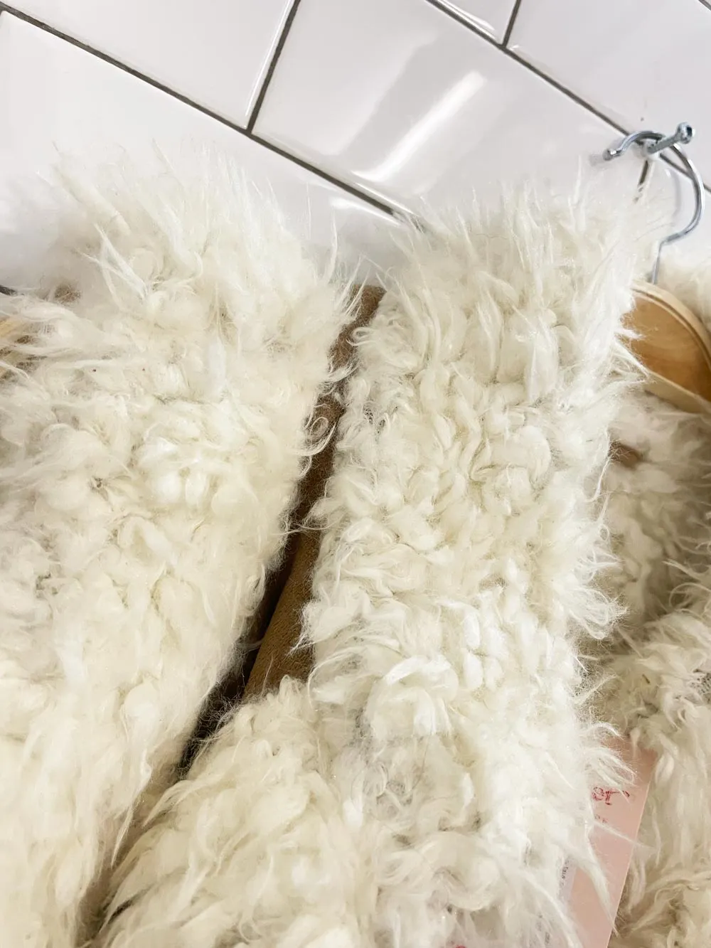 old navy faux mongolian sheepskin boho vest sold by Good Market Thrift Store product image thumbnail 2