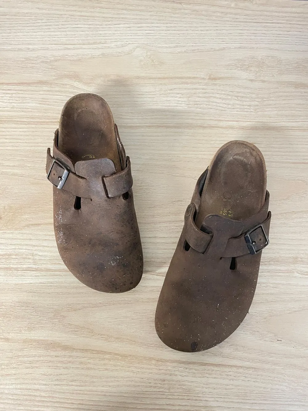 birkenstock oiled leather boston clog sold by Good Market Thrift Store