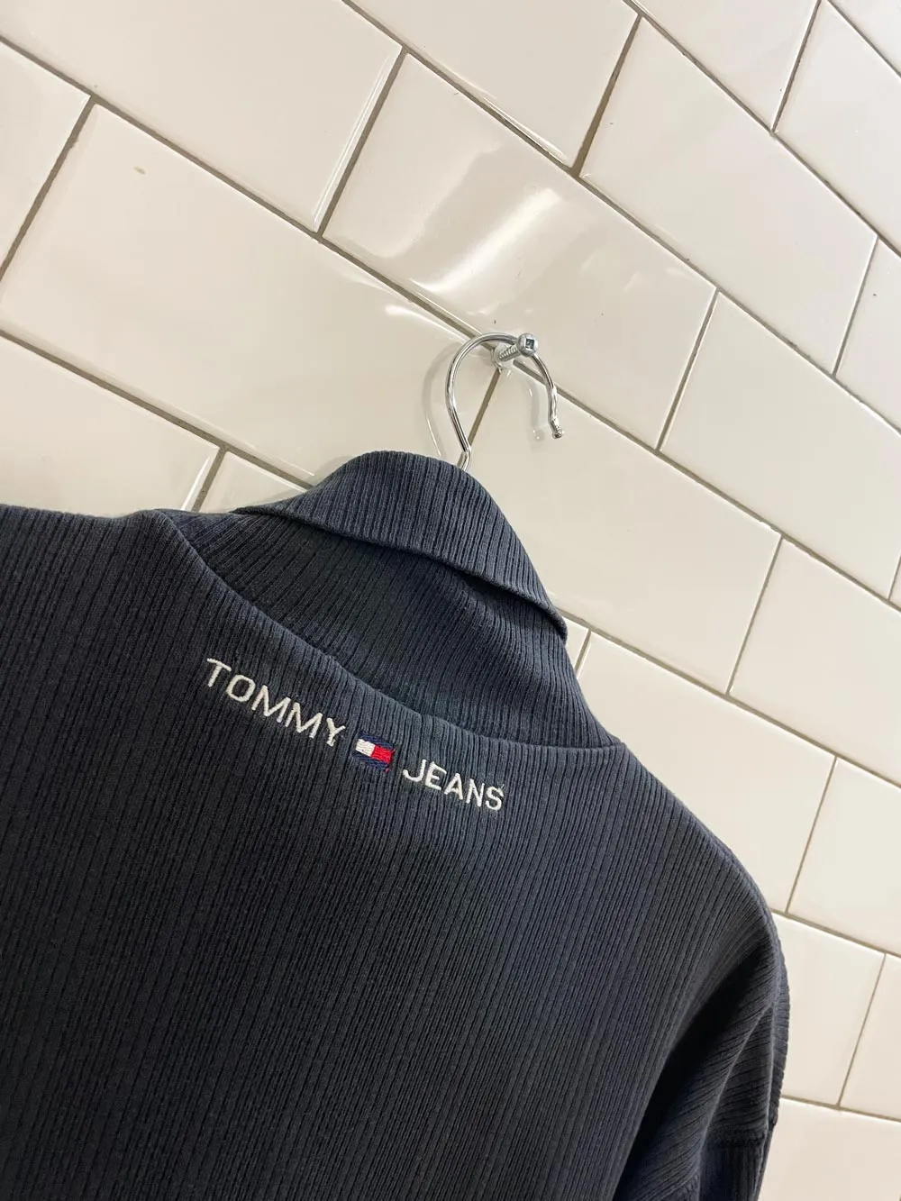 vintage 00s tommy hilfiger ribbed turtle sold by Good Market Thrift Store product image thumbnail 3