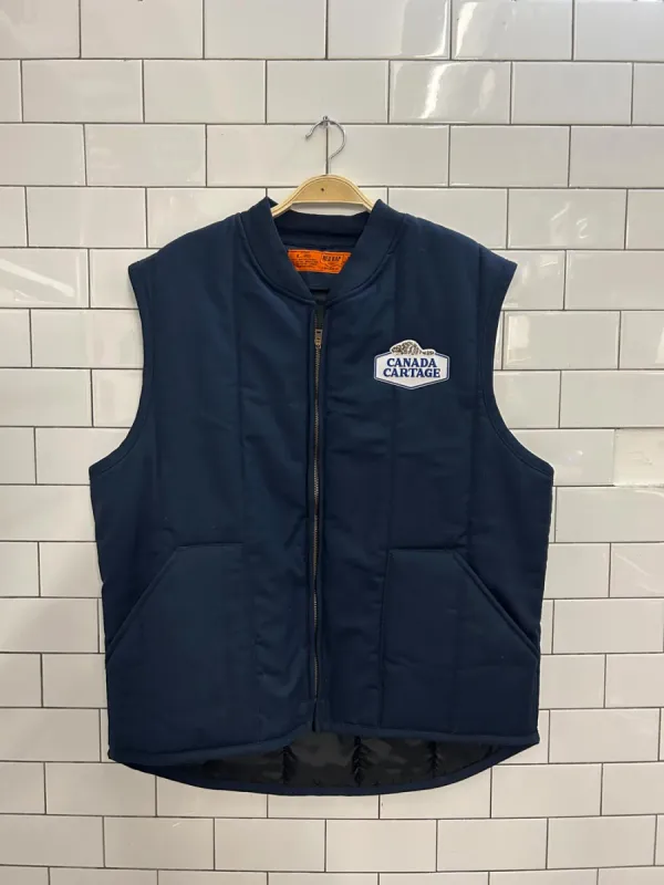 vintage red kap canada cartage liner vest sold by Good Market Thrift Store