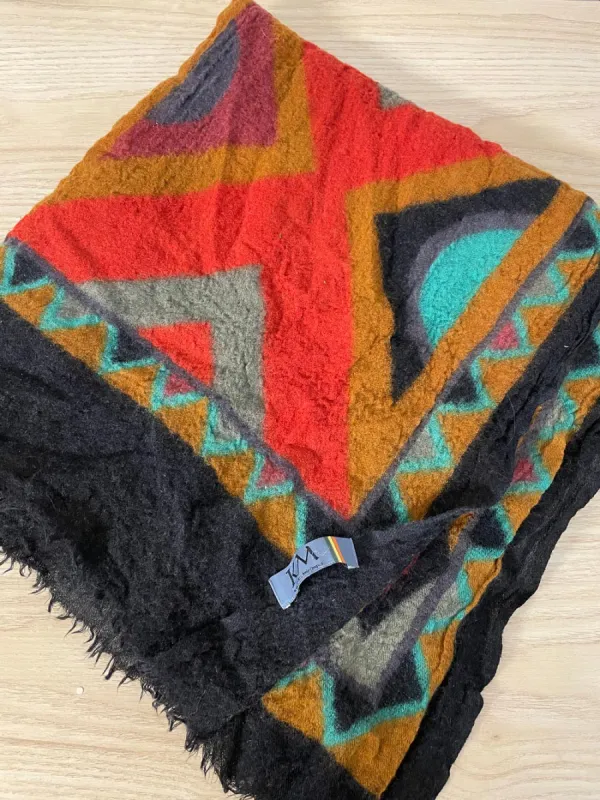 km kashmir boiled wool blanket scarf sold by Good Market Thrift Store