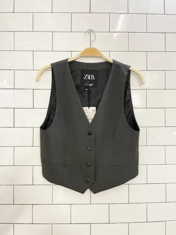 nwt zara suit vest top sold by Good Market Thrift Store