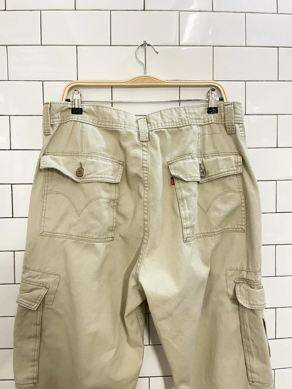 vintage 00s levi's cargo loose straight pant sold by Good Market Thrift Store product image thumbnail 2