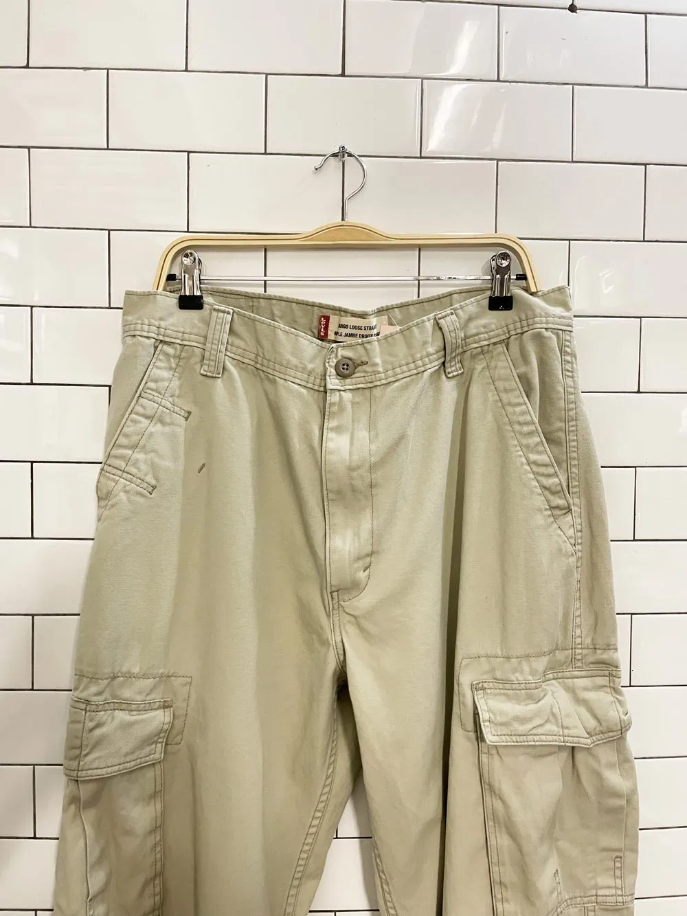 vintage 00s levi's cargo loose straight pant sold by Good Market Thrift Store
