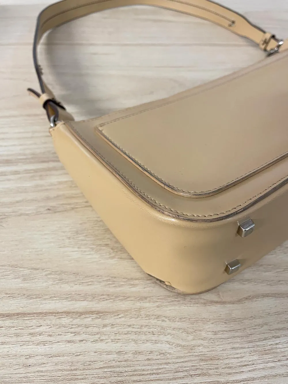 y2k elle faux leather structured shoulder bag sold by Good Market Thrift Store product image thumbnail 2