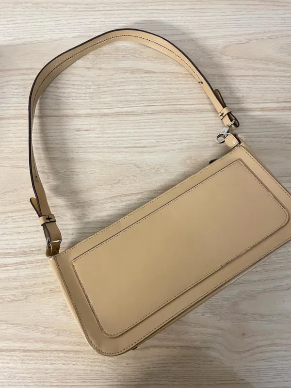 y2k elle faux leather structured shoulder bag sold by Good Market Thrift Store