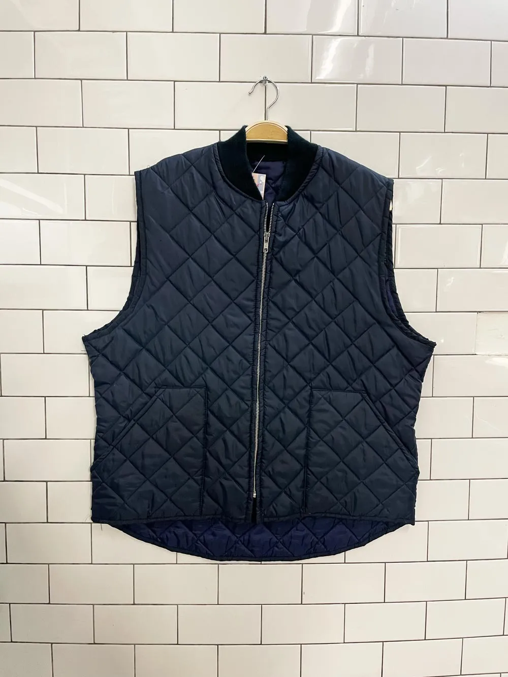vintage aero diamond quilted liner vest sold by Good Market Thrift Store