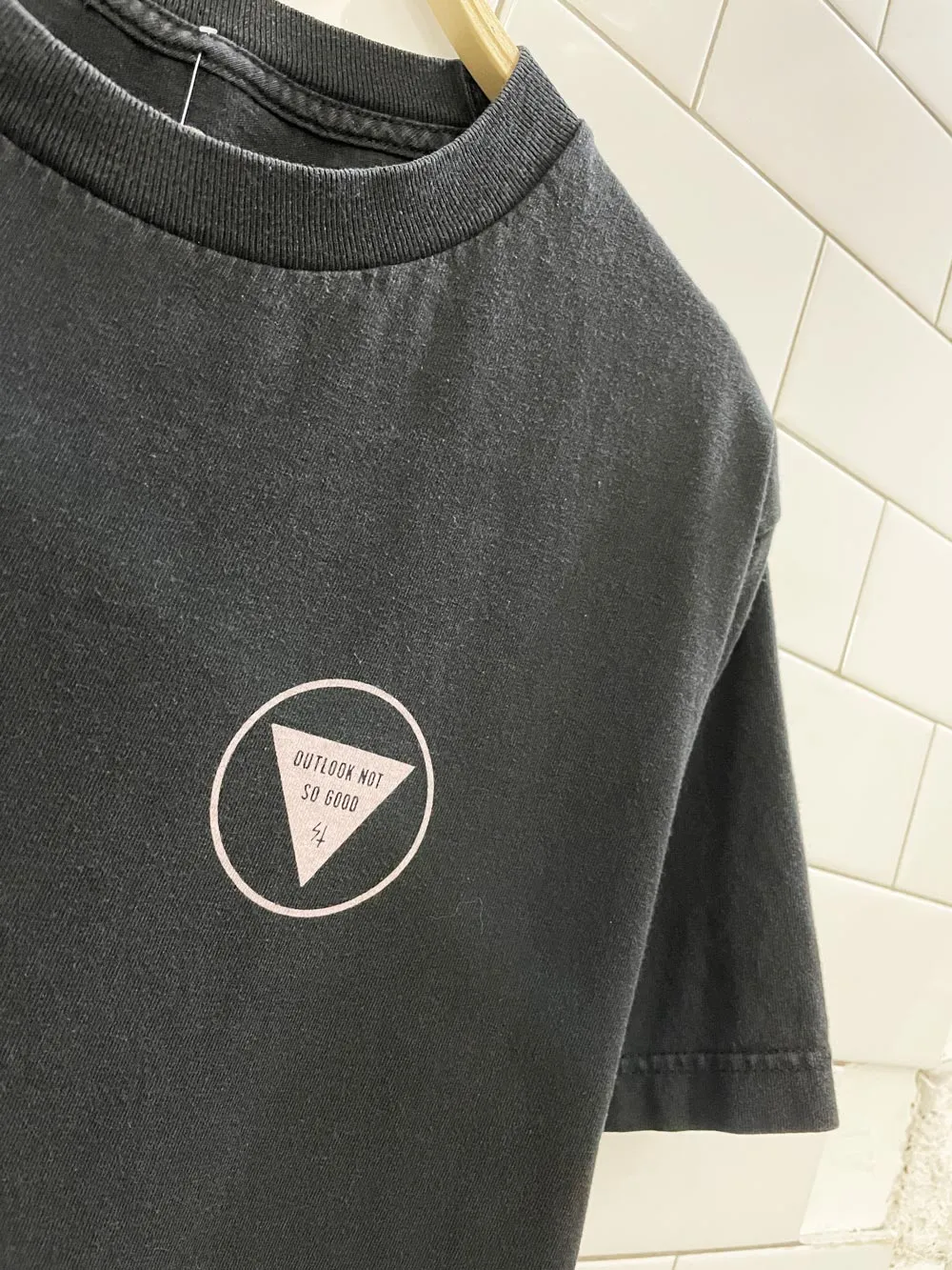 sketchy tank 8 ball skull tee sold by Good Market Thrift Store product image thumbnail 2