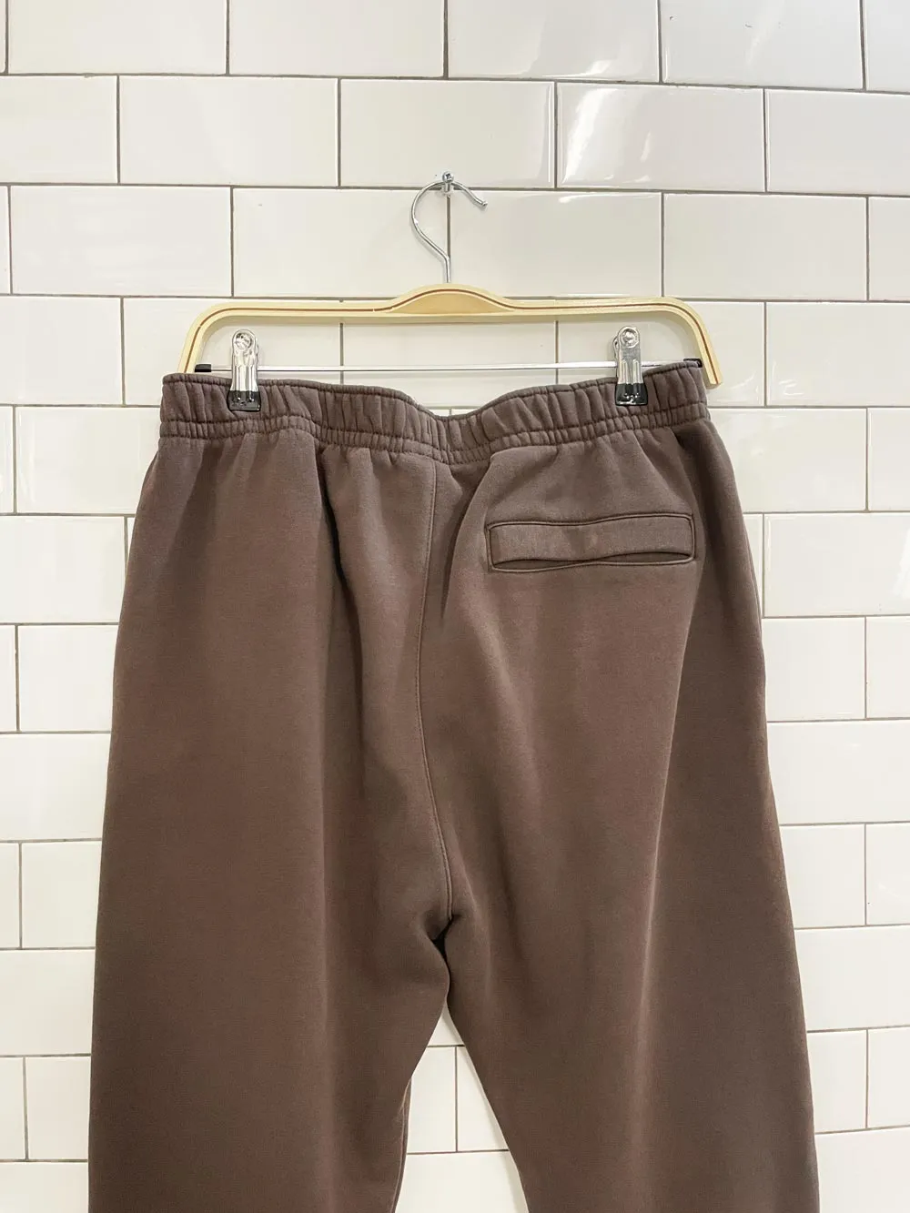 nike small check logo fleece sweatpant sold by Good Market Thrift Store product image thumbnail 2