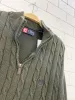 chaps RL cable knit 1/4 zip sweater sold by Good Market Thrift Store