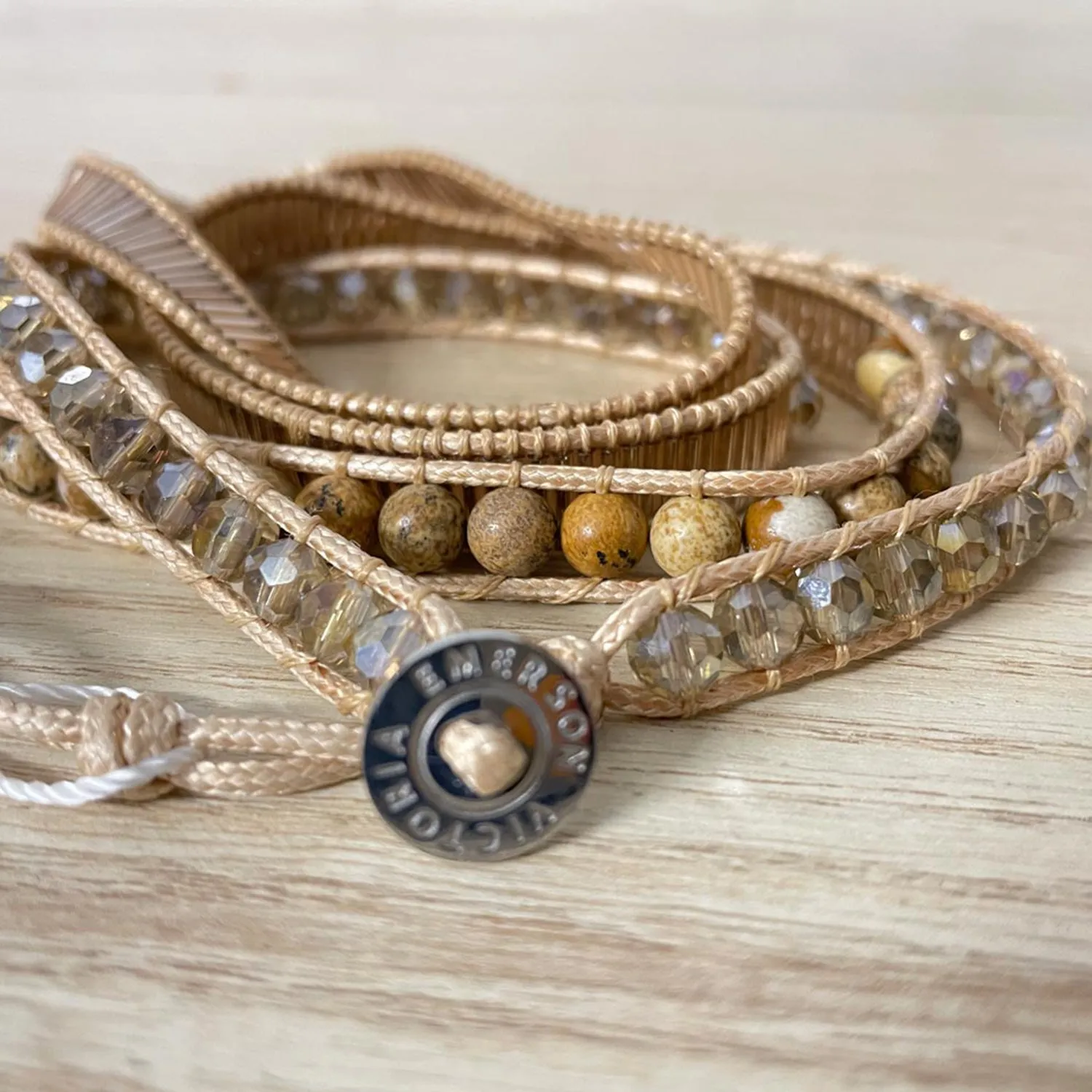 victoria emerson beaded wrap bracelet sold by Good Market Thrift Store product image thumbnail 2