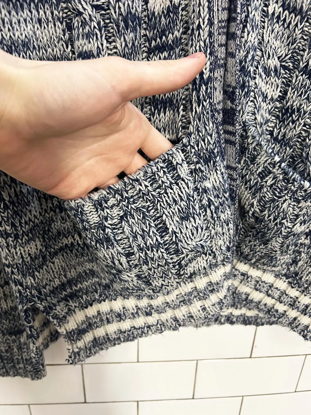 vintage 70s sun valley cable knit cardigan sold by Good Market Thrift Store product image thumbnail 4