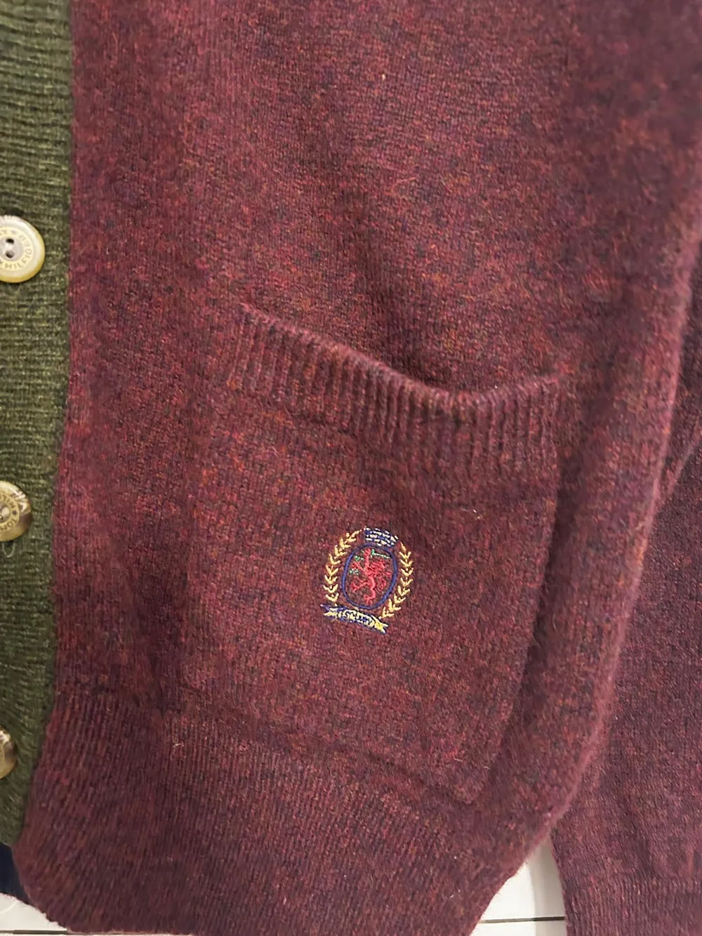vintage 90s tommy hilfiger wool-blend cardigan sold by Good Market Thrift Store product image thumbnail 4