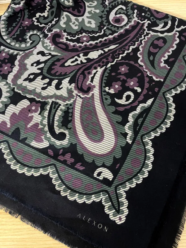 vintage alexon woven xl square scarf sold by Good Market Thrift Store