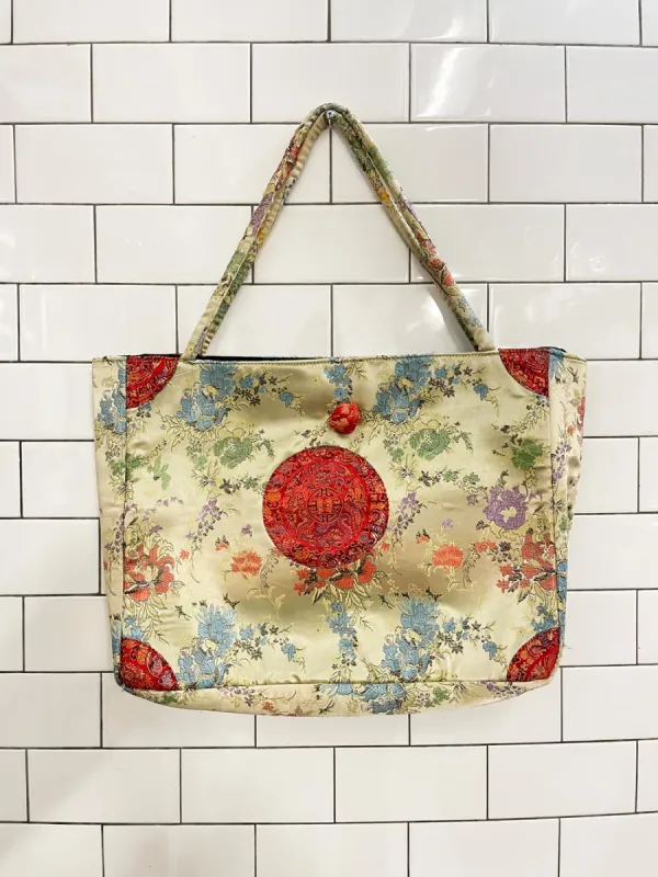 y2k chinese satin tote bag sold by Good Market Thrift Store