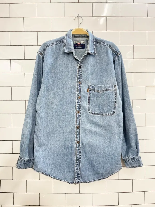 vintage levi's orange tab denim shirt sold by Good Market Thrift Store