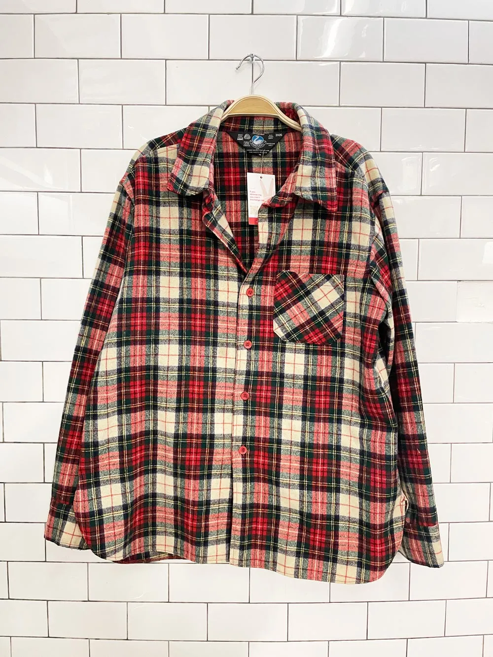 vintage 80s swanndri 100% wool flannel shirt sold by Good Market Thrift Store
