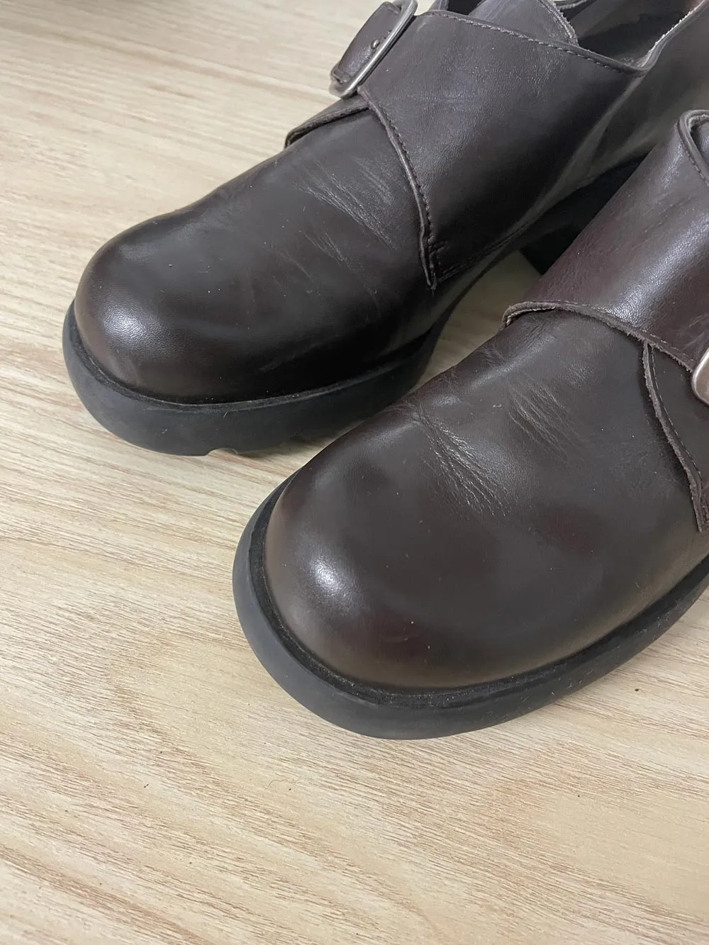 vintage 90s nine west buckle leather loafer sold by Good Market Thrift Store product image thumbnail 2