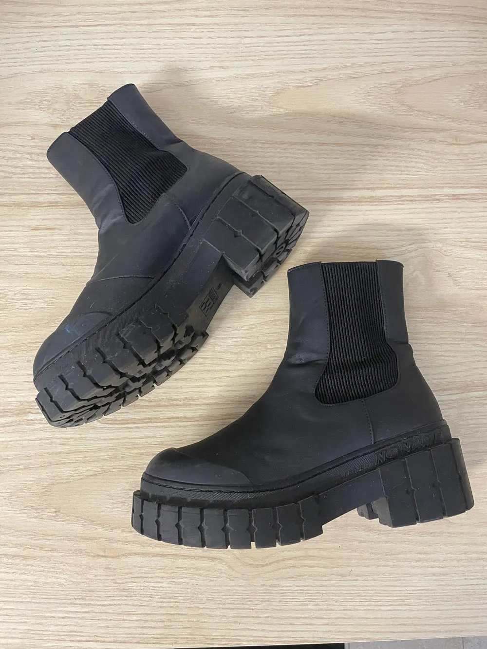 no name lug sole chelsea boot sold by Good Market Thrift Store