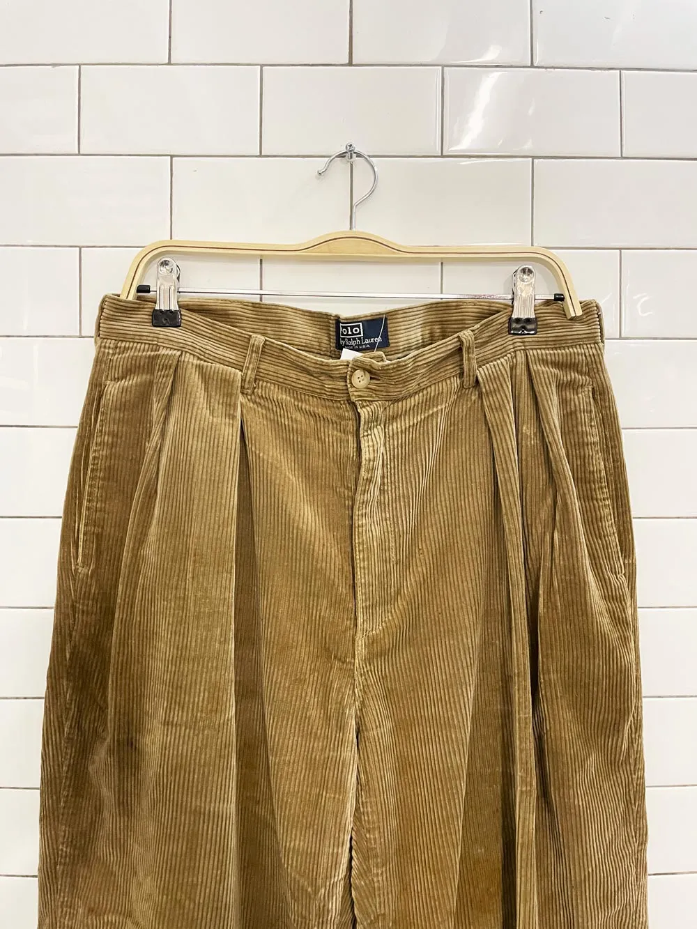 vintage 90s polo ralph lauren chunky corduroy pants sold by Good Market Thrift Store