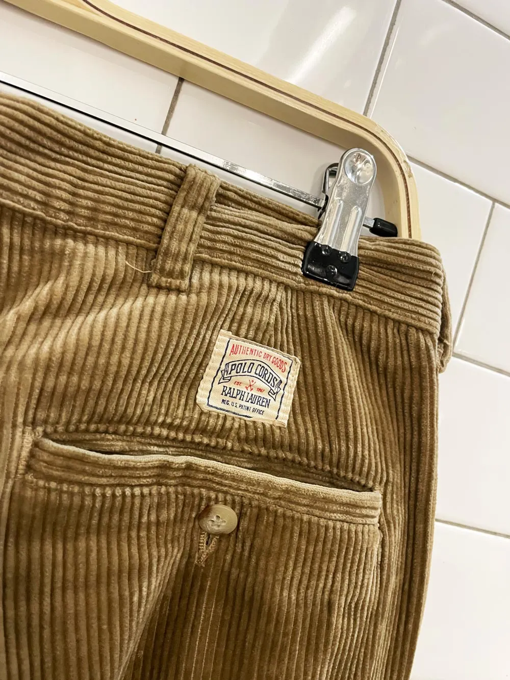 vintage 90s polo ralph lauren chunky corduroy pants sold by Good Market Thrift Store product image thumbnail 2