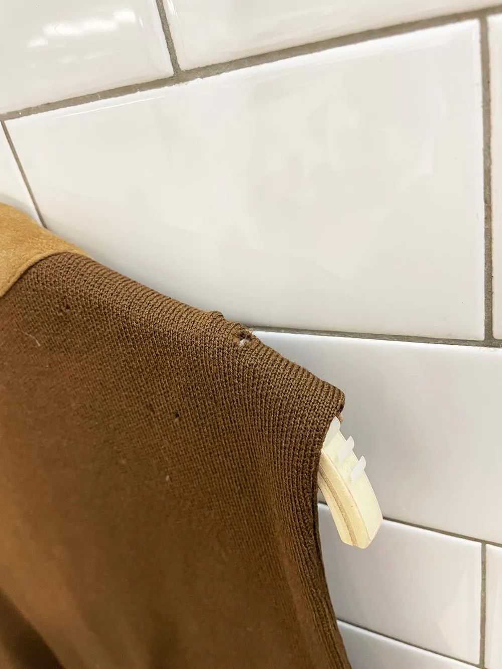 vintage 70s cortefiel lamb suede vest sold by Good Market Thrift Store product image thumbnail 4