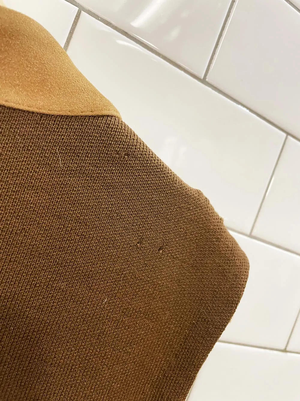 vintage 70s cortefiel lamb suede vest sold by Good Market Thrift Store product image thumbnail 5